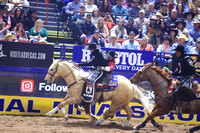 NFR  RD TWO (957) Bareback Riding Tanner Aus  Dixies Gravy KorKow Rodeo