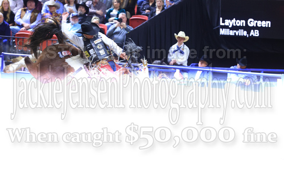 Round One 23' (933) Saddle Broncs Layton Green Broken Button Stace Smith Pro Rodeo