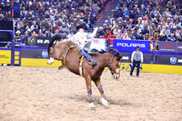 NFR  RD TWO (1185) Bareback Riding  Keenan Hayes Big Show Championship Pro Rodeo