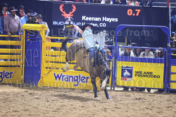 NFR 23 RD Nine (749) Bareback Riding Keenan Hayes Vegas Confused Championship Pro Rodeo