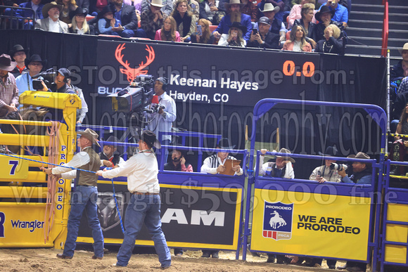 NFR 23 RD Nine (745) Bareback Riding Keenan Hayes Vegas Confused Championship Pro Rodeo