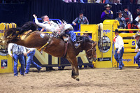 NFR 23 RD Nine (616) Bareback Riding Tim O'Connell Square Bale Hi Lo ProRodeo