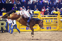 NFR 23 RD Nine (617) Bareback Riding Tim O'Connell Square Bale Hi Lo ProRodeo