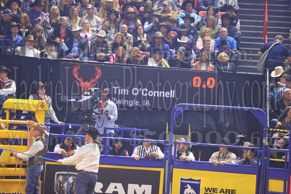 NFR 23 RD Nine (603) Bareback Riding Tim O'Connell Square Bale Hi Lo ProRodeo