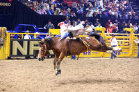 NFR 23 RD Nine (612) Bareback Riding Tim O'Connell Square Bale Hi Lo ProRodeo