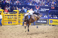 NFR 23 RD Nine (610) Bareback Riding Tim O'Connell Square Bale Hi Lo ProRodeo