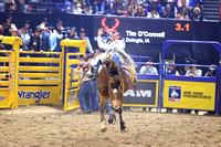 NFR 23 RD Nine (609) Bareback Riding Tim O'Connell Square Bale Hi Lo ProRodeo
