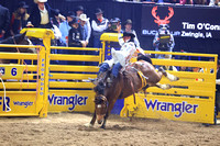 NFR 23 RD Nine (606) Bareback Riding Tim O'Connell Square Bale Hi Lo ProRodeo