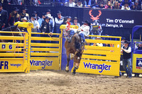 NFR 23 RD Nine (607) Bareback Riding Tim O'Connell Square Bale Hi Lo ProRodeo