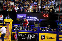 NFR RD ONE (6215) Bull Riding , JB Mauney, Cocktail Diarrhea, Painted Poney Championship, Winner