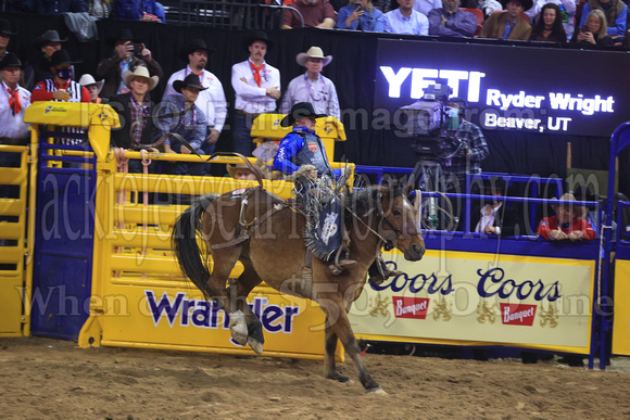 NFR RD Two (2570) Saddle Bronc , Ryder Wright, Archie, Five Star