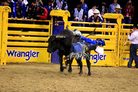 NFR RD ONE (6559) Bull Riding , Stetson Wright, Bit Of Bad News, Four Star