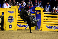 NFR RD ONE (6549) Bull Riding , Stetson Wright, Bit Of Bad News, Four Star