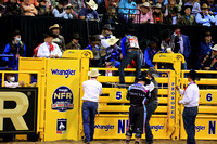 NFR RD ONE (6541) Bull Riding , Stetson Wright, Bit Of Bad News, Four Star