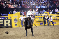 NFR RD ONE (841) Bareback, Franks Cole, Midnight Kid, HiLo Rodeo