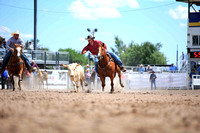 Cheyenne Steer Wrestling Tuesday Section two