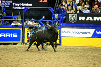 Round 4 Bull Riding (2890)  Trey Holston, Wing and Barrel, Rosser