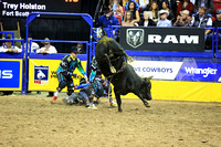 Round 4 Bull Riding (2895)  Trey Holston, Wing and Barrel, Rosser