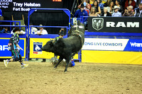 Round 4 Bull Riding (2892)  Trey Holston, Wing and Barrel, Rosser