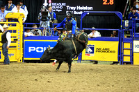 Round 4 Bull Riding (2885)  Trey Holston, Wing and Barrel, Rosser