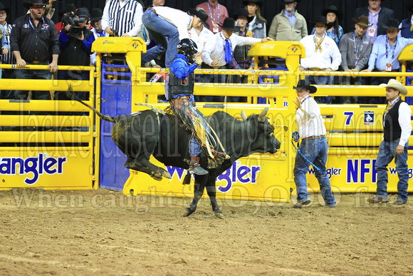 Round 4 Bull Riding (2879)  Trey Holston, Wing and Barrel, Rosser