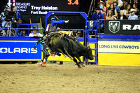 Round 4 Bull Riding (2888)  Trey Holston, Wing and Barrel, Rosser