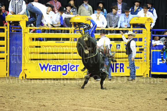Round 4 Bull Riding (2882)  Trey Holston, Wing and Barrel, Rosser