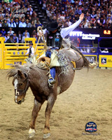NFR RD ONE (2970) Saddle Bronc , Sage Newman, Rodeo Drive, Harper and Morgan web