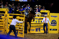 NFR RD ONE (2849) Saddle Bronc , Spencer Wright, Record Rack's Rage, Beutler and Son