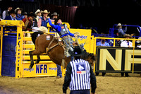 NFR RD ONE (2852) Saddle Bronc , Spencer Wright, Record Rack's Rage, Beutler and Son