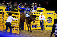 NFR RD ONE (2851) Saddle Bronc , Spencer Wright, Record Rack's Rage, Beutler and Son