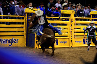 NFR RD Two (4845) Bull Riding , Clayton Sellars, A-Team, Universal