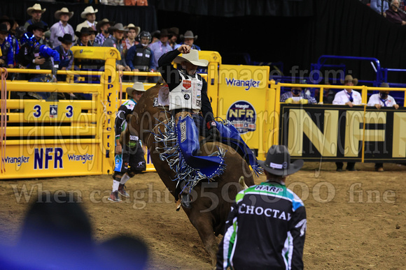 NFR RD Two (4836) Bull Riding , Clayton Sellars, A-Team, Universal