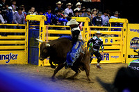 NFR RD Two (4843) Bull Riding , Clayton Sellars, A-Team, Universal