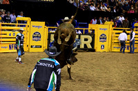 NFR RD Two (4831) Bull Riding , Clayton Sellars, A-Team, Universal