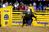 NFR RD ONE (5769) Bull Riding , Shane Proctor, Gangster, Western