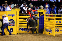 NFR RD ONE (5765) Bull Riding , Shane Proctor, Gangster, Western