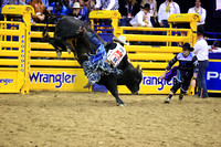 NFR RD Four (4071) Bull Riding, Clayton Sellars, Wicked Sensation, Rafter H