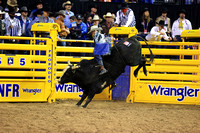 NFR RD Four (4079) Bull Riding, Clayton Sellars, Wicked Sensation, Rafter H