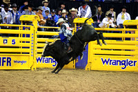 NFR RD Four (4078) Bull Riding, Clayton Sellars, Wicked Sensation, Rafter H