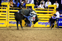 NFR RD Four (4073) Bull Riding, Clayton Sellars, Wicked Sensation, Rafter H