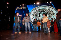 Round 1 Buckle Presentation (74) Bull Riding, Tristan Hutchings, Party Animal, Stockyards