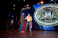 Round 1 Buckle Presentation (83) Bull Riding, Tristan Hutchings, Party Animal, Stockyards