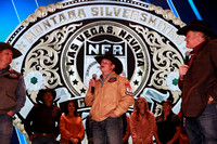Round 1 Buckle Presentation (69) Bull Riding, Tristan Hutchings, Party Animal, Stockyards