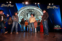 Round 1 Buckle Presentation (71) Bull Riding, Tristan Hutchings, Party Animal, Stockyards