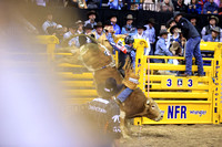 Round 2 Bull Riding (1000)  Trevor Kastner, Rock the House, Corey and Lange