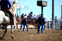 Miles City Bucking Horse Match Bronc Riding Long Go Section One
