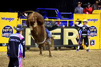 NFR RD Eight (4390) Bull Riding, Ky Hamilton, Soy El Fuego, Stockyards