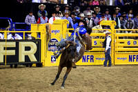 NFR RD Two (2218) Saddle Bronc , Spencer Wright, Utopia, Stace Smith