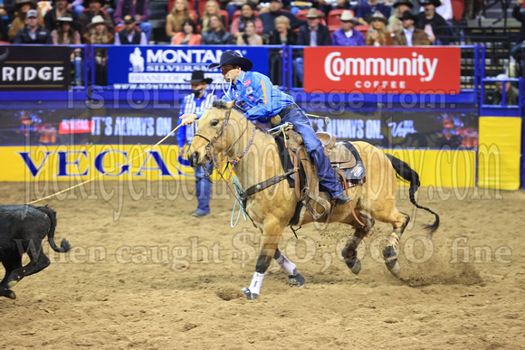 NFR RD Eight (3026) Tie Down Roping, Shane Hanchey